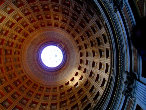 What the ceiling in the Pantheon was mimicked after.